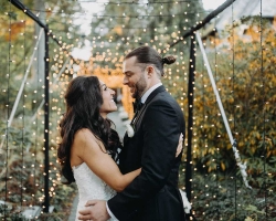-99-12-Skylands Wedding Outdoor Tent Entrance